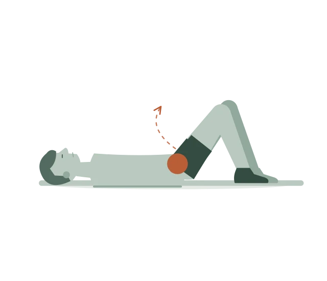 Glute bridge: Zet je voeten neer