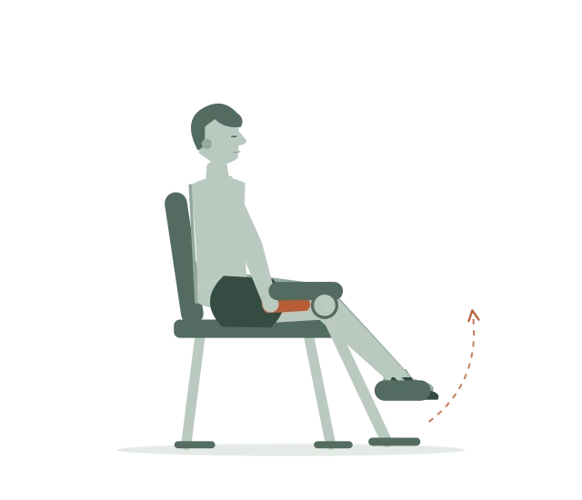 Leg curl: Strek rustig terug