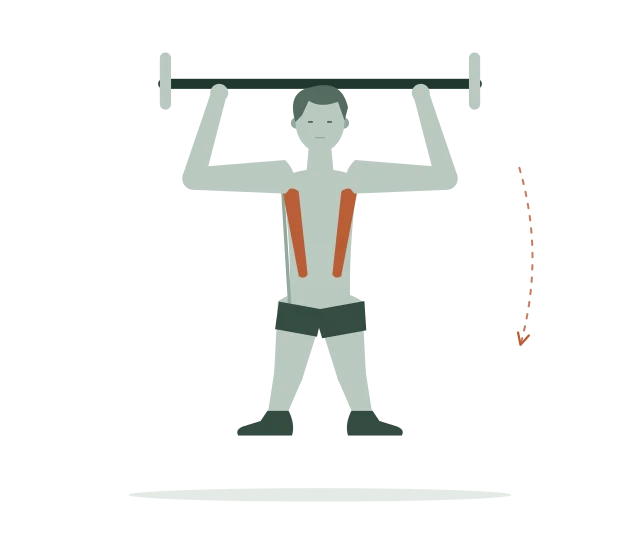 Pull-up: Laat jezelf zakken