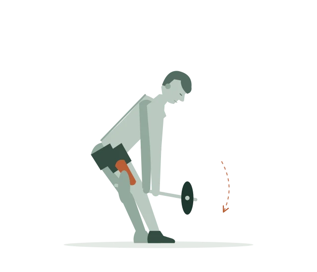 Romanian deadlift: Duw je heupen naar achteren