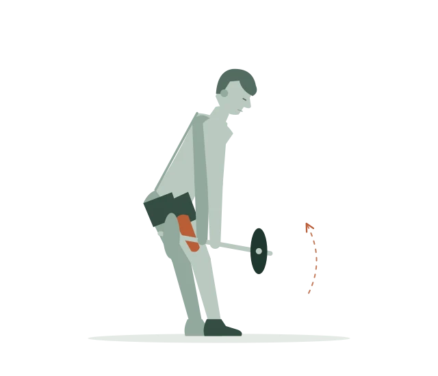 Romanian deadlift: Breng je heupen naar voren