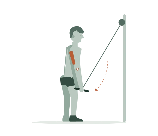 Triceps pushdown: Duw omlaag