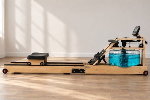 Houten FitFirst waterroeitrainer thuis