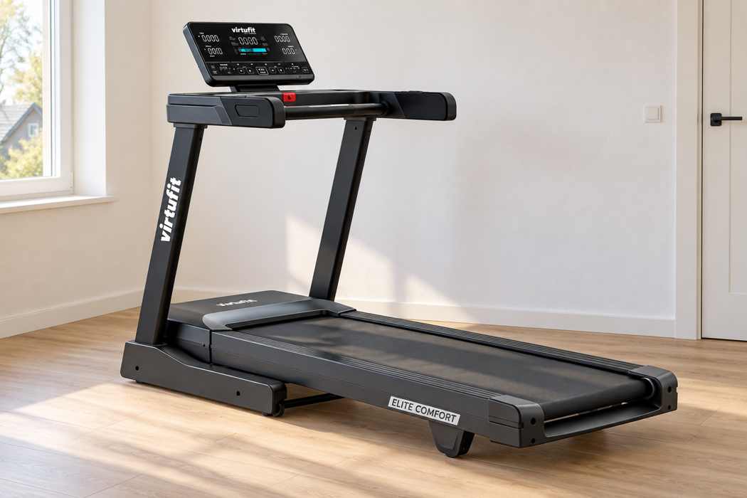 VirtuFit Elite Comfort loopband in een eenvoudige trainingskamer